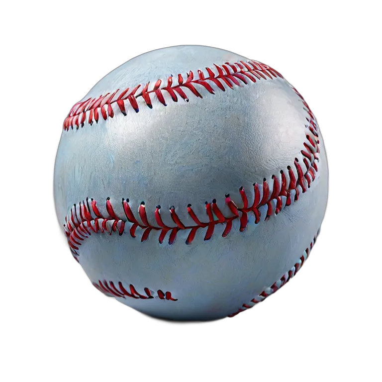 スポーツ ボール メタリックブルーのシェル付き野球ボール 透過 PNG 画像 フリー素材 #20108