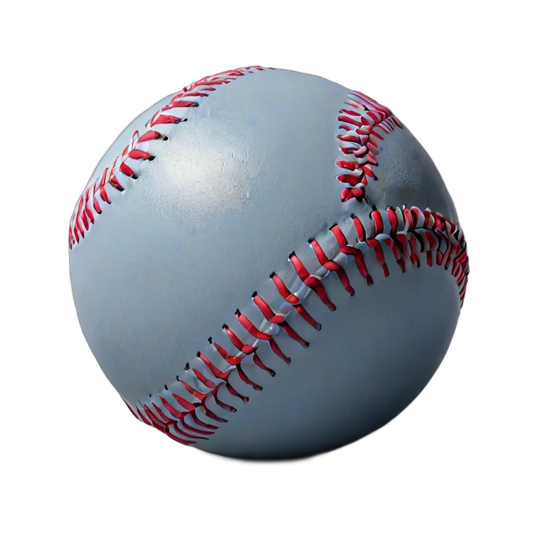 スポーツ ボール メタリックブルーのシェル付き野球ボール 透過 PNG 画像 フリー素材 #20109