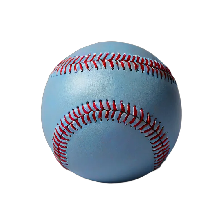 スポーツ ボール メタリックブルーのシェル付き野球ボール 透過 PNG 画像 フリー素材 #20111