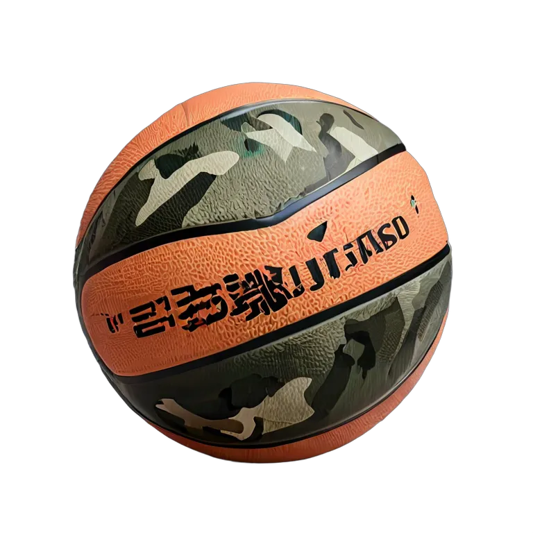 スポーツ ボール 迷彩ゴム製バスケットボール 透過 PNG 画像 フリー素材 #20070