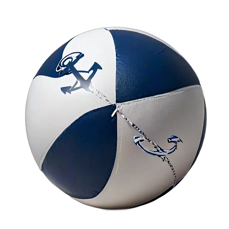 スポーツ ボール 海の錨のプリントが施されたビーチボール 透過 PNG 画像 フリー素材 #20059