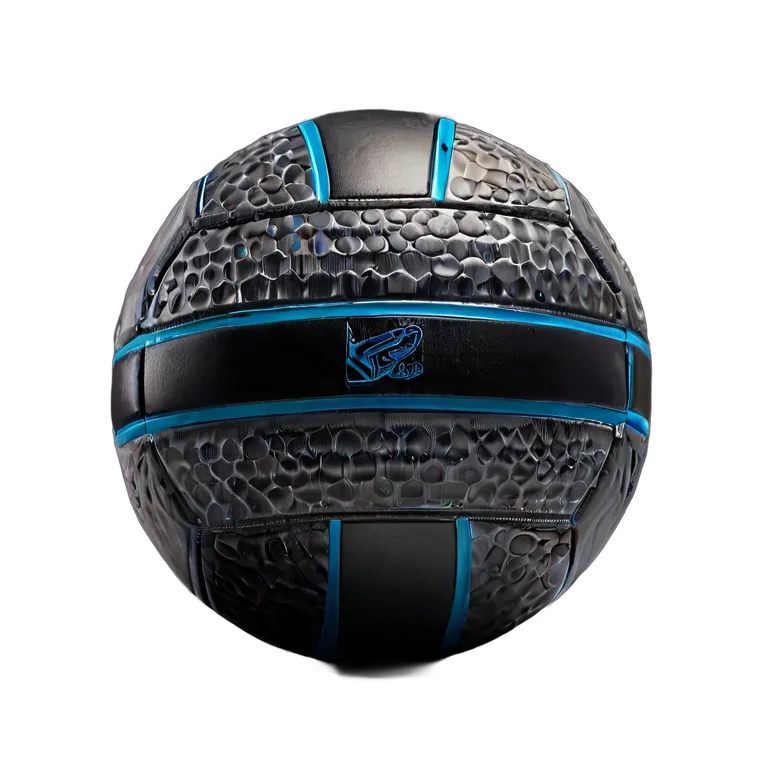 スポーツ ボール 濃い灰色に青いハニカム模様のドッジボール 透過 PNG 画像 フリー素材 #20040