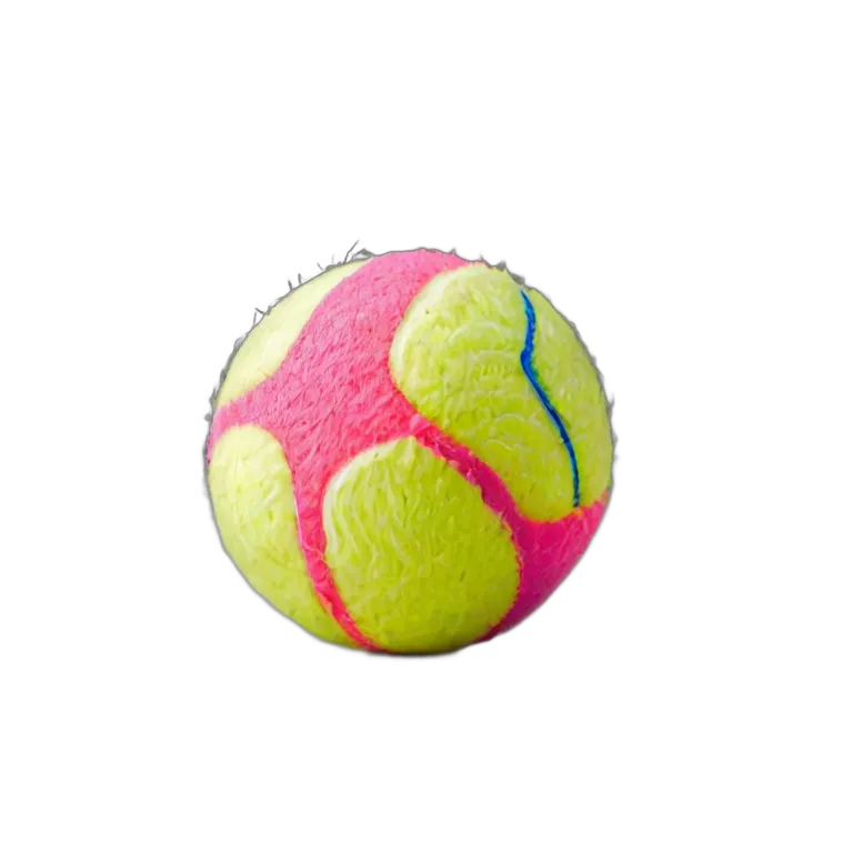 スポーツ ボール ネオンピンクのフェルト製テニスボール 透過 PNG 画像 フリー素材 #20076