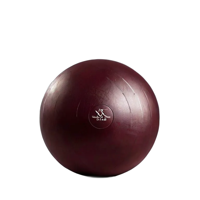 スポーツ ボール 深みのあるバーガンディベルベット仕上げのヨガボール 透過 PNG 画像 フリー素材 #20044