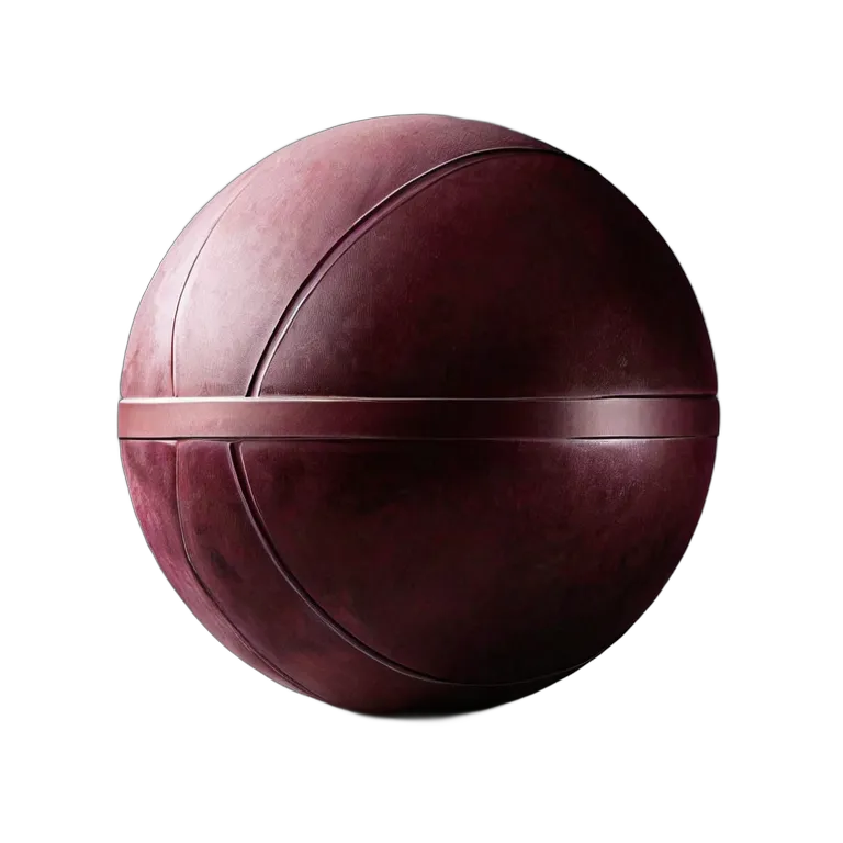 スポーツ ボール 深みのあるバーガンディベルベット仕上げのヨガボール 透過 PNG 画像 フリー素材 #20049