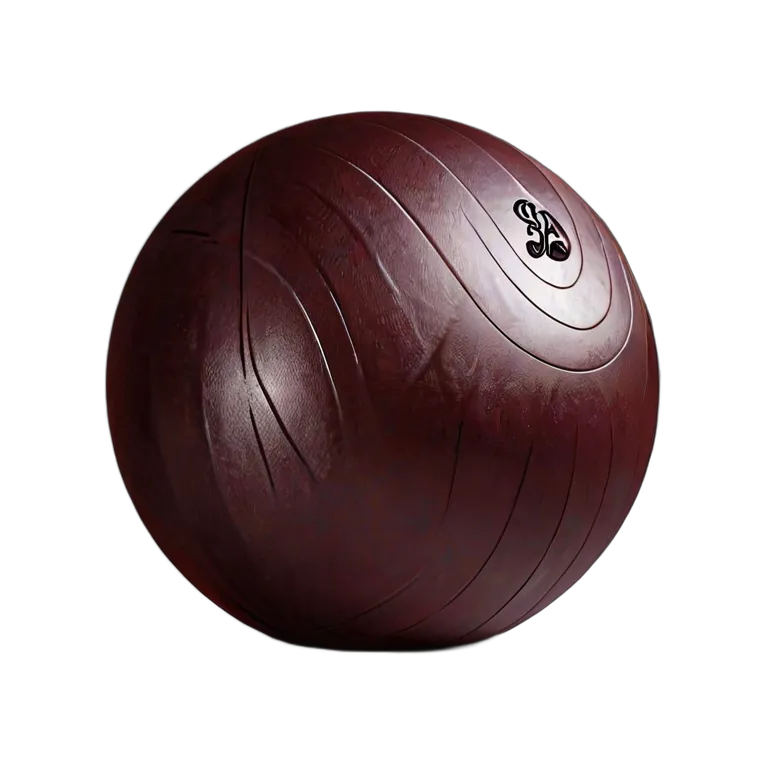 スポーツ ボール 深みのあるバーガンディベルベット仕上げのヨガボール 透過 PNG 画像 フリー素材 #20051