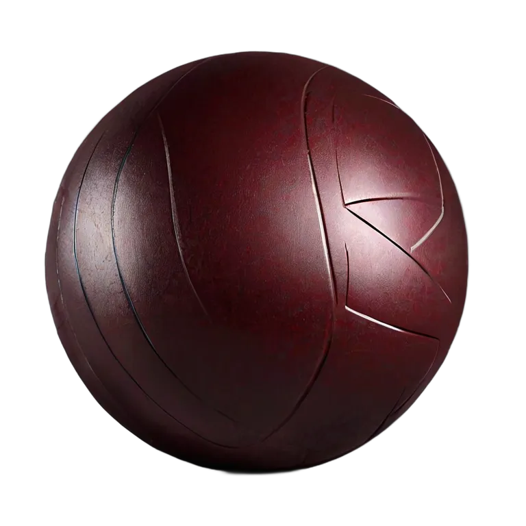 スポーツ ボール 深みのあるバーガンディベルベット仕上げのヨガボール 透過 PNG 画像 フリー素材 #20052
