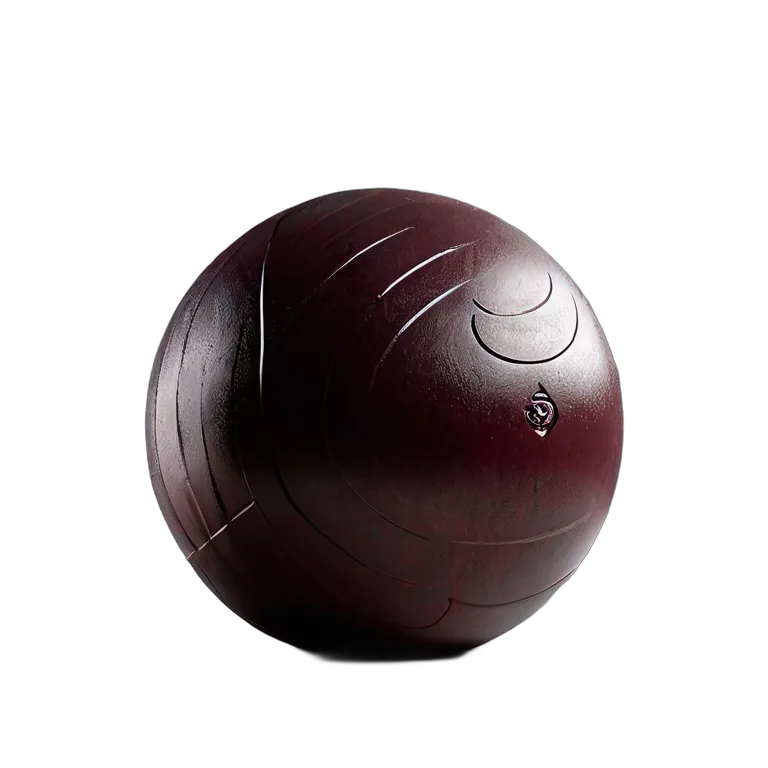 スポーツ ボール 深みのあるバーガンディベルベット仕上げのヨガボール 透過 PNG 画像 フリー素材 #20054