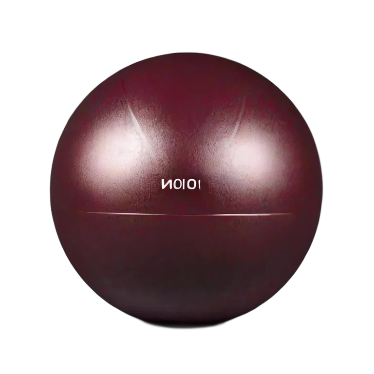 スポーツ ボール 深みのあるバーガンディベルベット仕上げのヨガボール 透過 PNG 画像 フリー素材 #20056