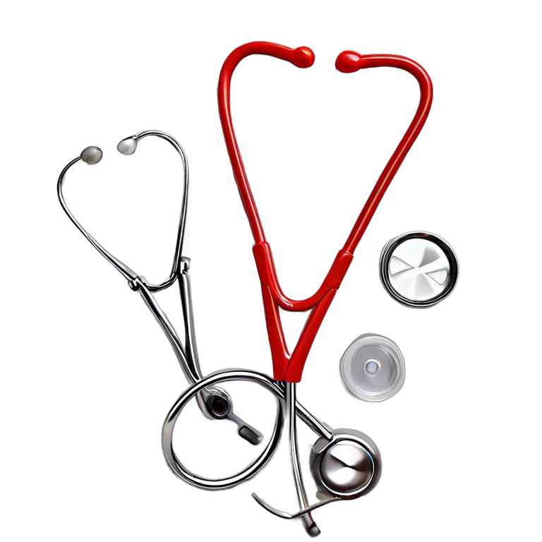 子供用金属製聴診器と医療キット 透過 PNG 画像 フリー素材 #25311