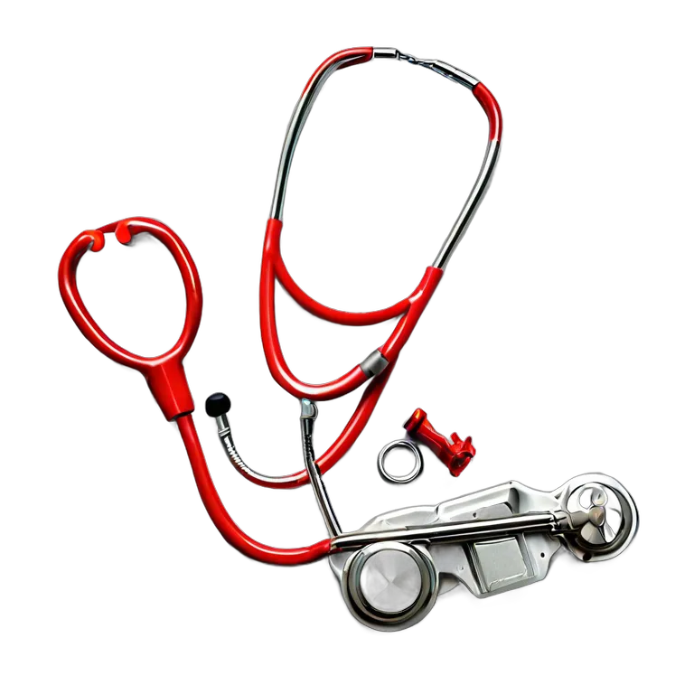 子供用金属製聴診器と医療キット 透過 PNG 画像 フリー素材 #25314