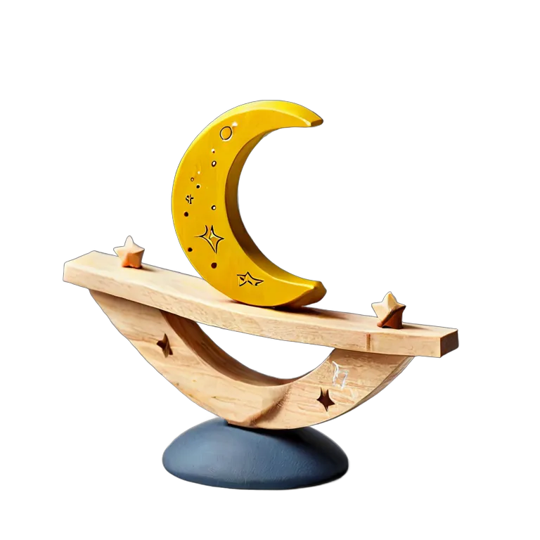 おもちゃ 教育用のおもちゃ 木製のバランス月と星 透過 PNG 画像 フリー素材 #25219