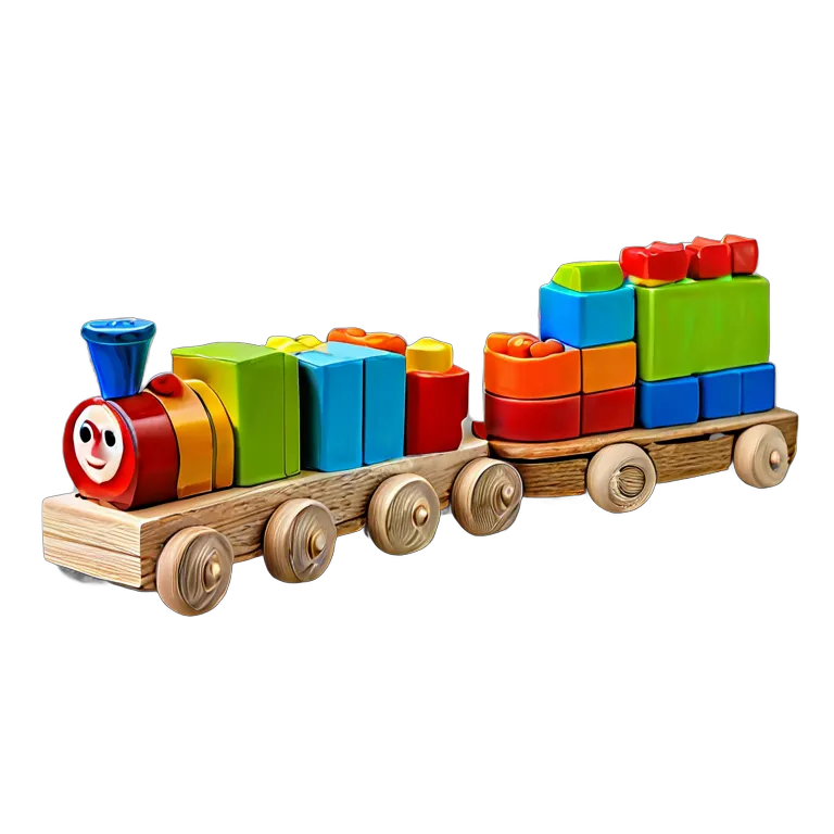 おもちゃ 教育用のおもちゃ 木材の選別と積み上げの列車 透過 PNG 画像 フリー素材 #25285