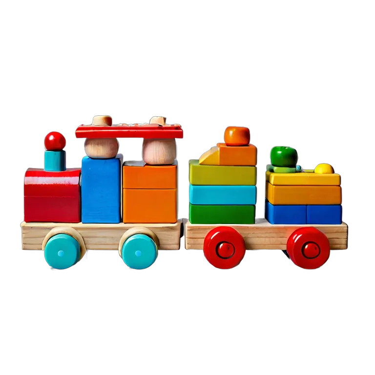 おもちゃ 教育用のおもちゃ 木材の選別と積み上げの列車 透過 PNG 画像 フリー素材 #25286