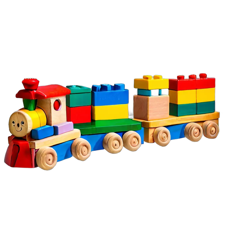 おもちゃ 教育用のおもちゃ 木材の選別と積み上げの列車 透過 PNG 画像 フリー素材 #25289