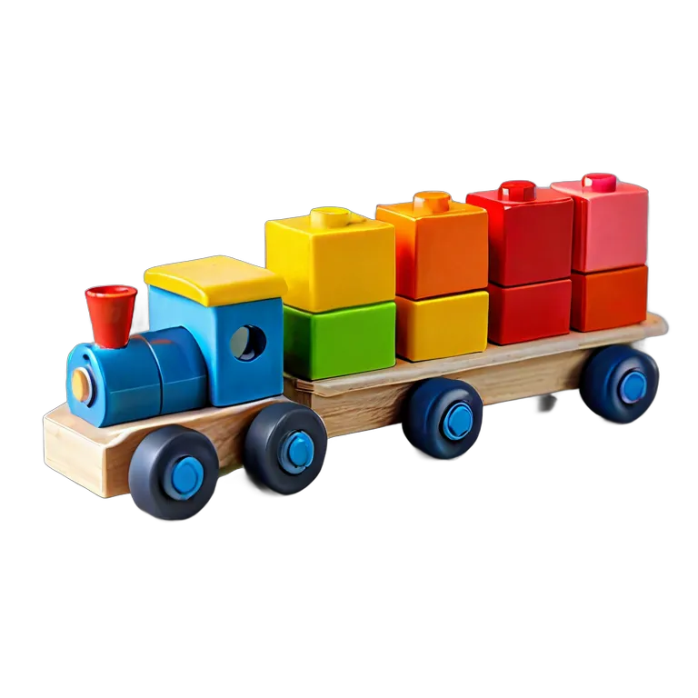 おもちゃ 教育用のおもちゃ 木材の選別と積み上げの列車 透過 PNG 画像 フリー素材 #25293