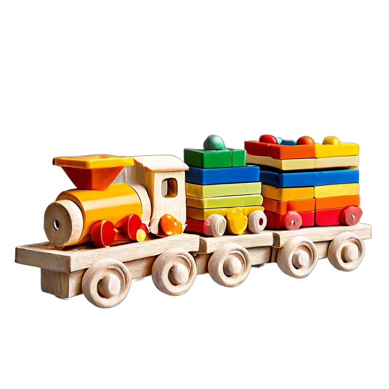 おもちゃ 教育用のおもちゃ 木材の選別と積み上げの列車 透過 PNG 画像 フリー素材 #25295