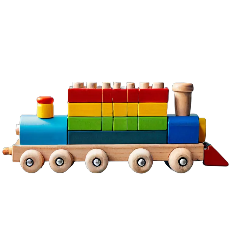 おもちゃ 教育用のおもちゃ 木材の選別と積み上げの列車 透過 PNG 画像 フリー素材 #25296