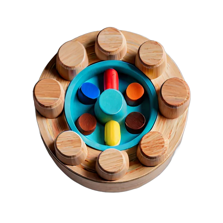 おもちゃ 教育用のおもちゃ 木製の音合わせゲーム用シリンダー 透過 PNG 画像 フリー素材 #25239