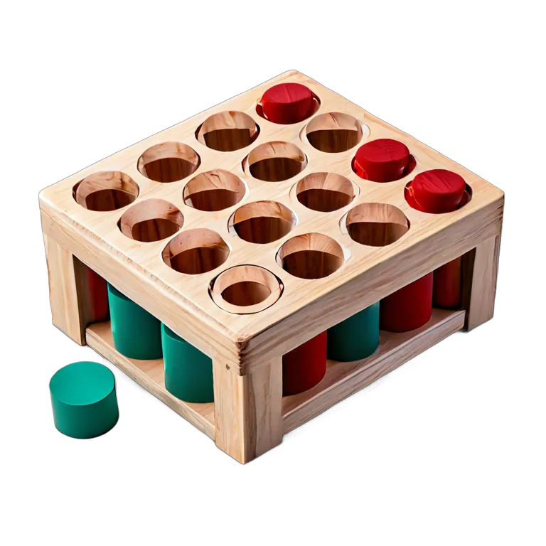 おもちゃ 教育用のおもちゃ 木製の音合わせゲーム用シリンダー 透過 PNG 画像 フリー素材 #25240