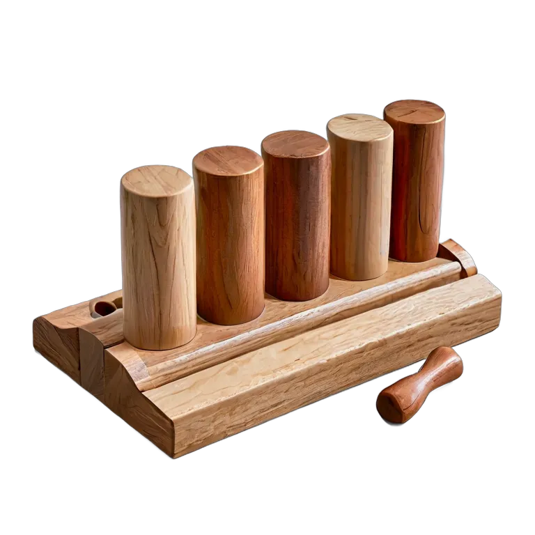 おもちゃ 教育用のおもちゃ 木製の音合わせゲーム用シリンダー 透過 PNG 画像 フリー素材 #25241