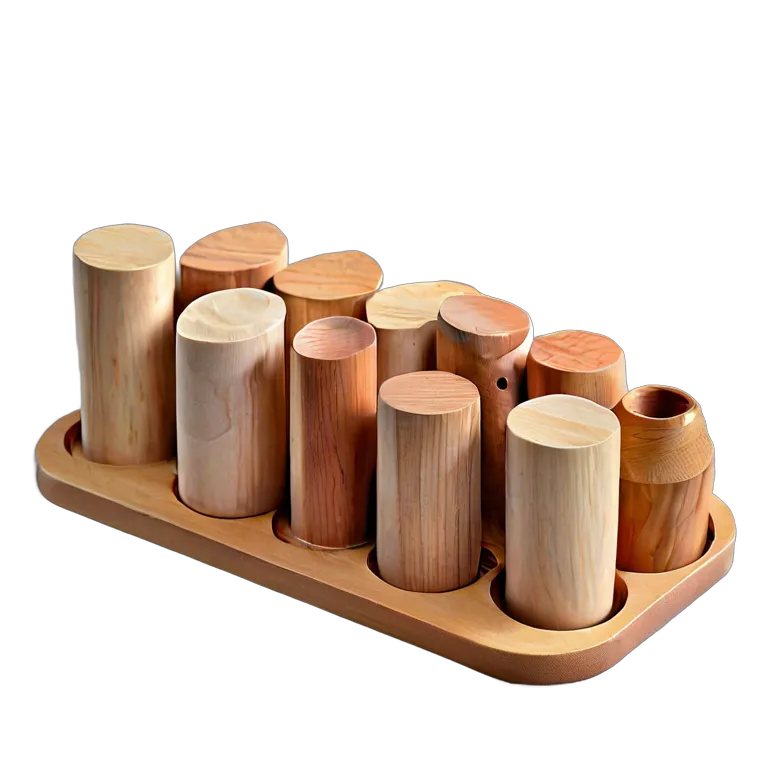 おもちゃ 教育用のおもちゃ 木製の音合わせゲーム用シリンダー 透過 PNG 画像 フリー素材 #25245