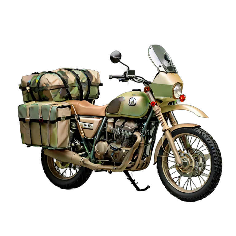 vehicle bikes arab-desert-adventure-bike-with-side-panniers Transparent PNG Image Free Resource #33283