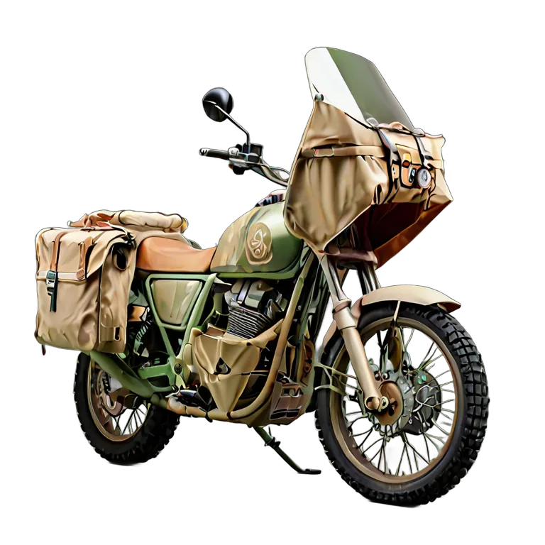 vehicle bikes arab-desert-adventure-bike-with-side-panniers Transparent PNG Image Free Resource #33285