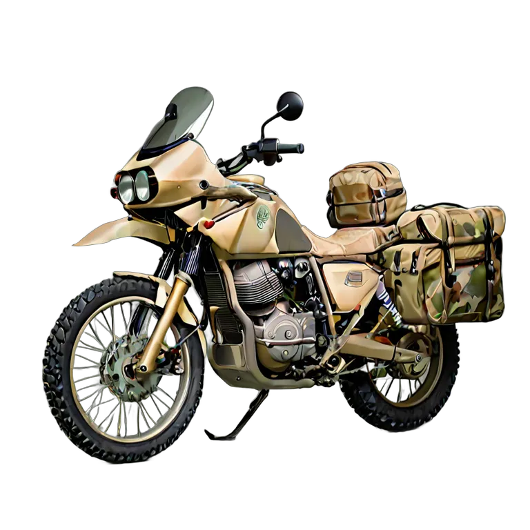 vehicle bikes arab-desert-adventure-bike-with-side-panniers Transparent PNG Image Free Resource #33286