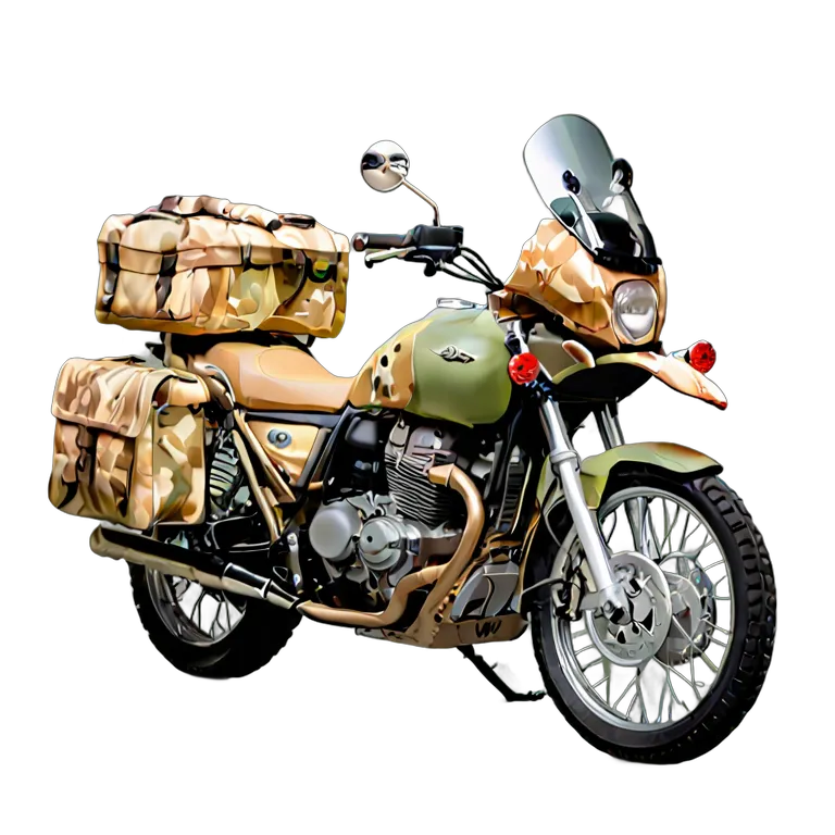 vehicle bikes arab-desert-adventure-bike-with-side-panniers Transparent PNG Image Free Resource #33288