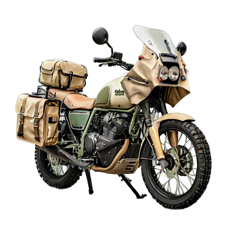 vehicle bikes arab-desert-adventure-bike-with-side-panniers Transparent PNG Image Free Resource #33289