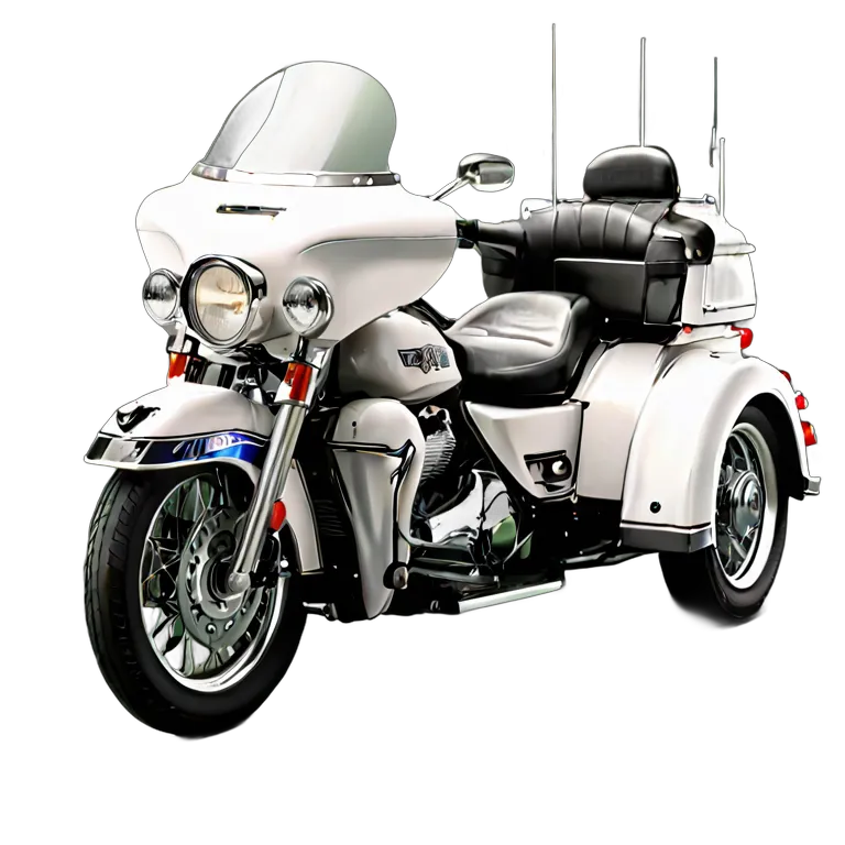 乗り物 バイク クラシックアメリカンポリスカー 透過 PNG 画像 フリー素材 #33270