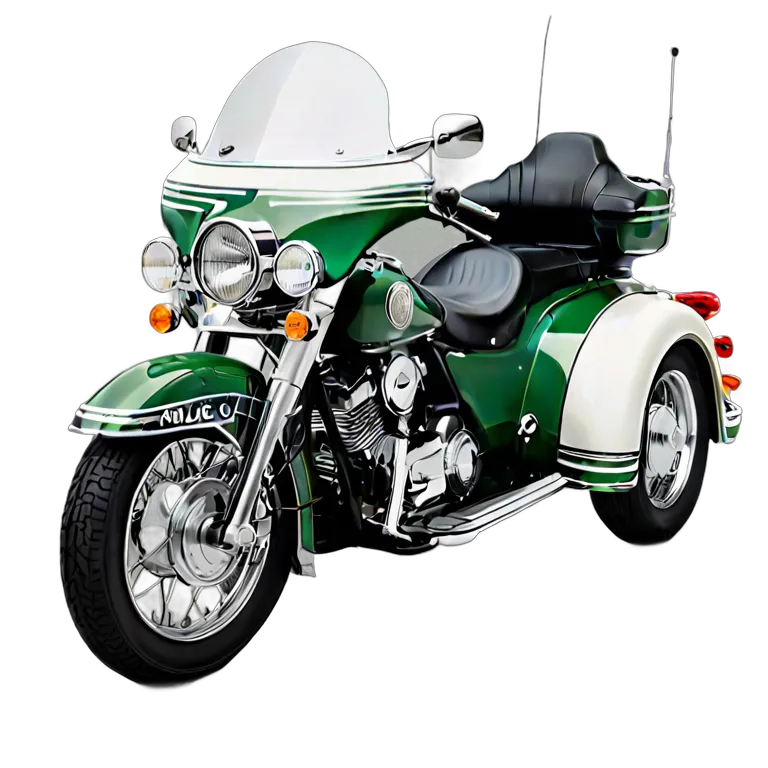 乗り物 バイク クラシックアメリカンポリスカー 透過 PNG 画像 フリー素材 #33271