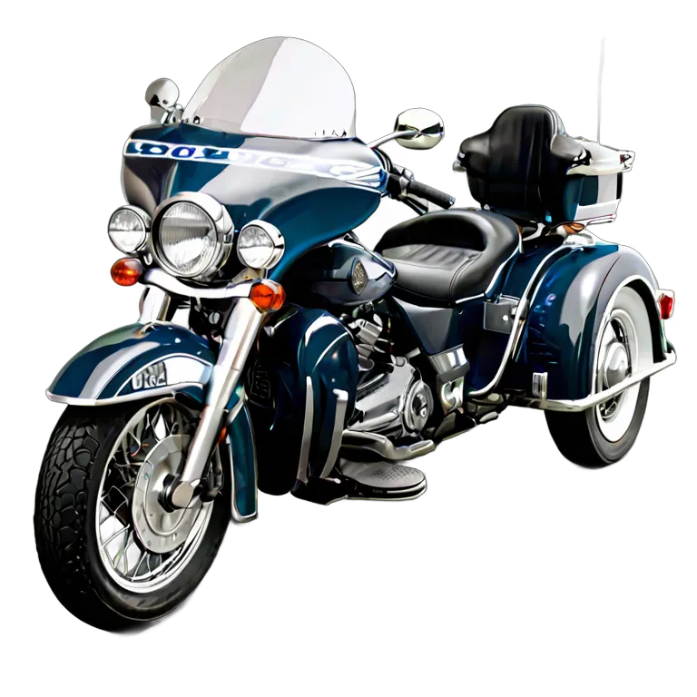 乗り物 バイク クラシックアメリカンポリスカー 透過 PNG 画像 フリー素材 #33274