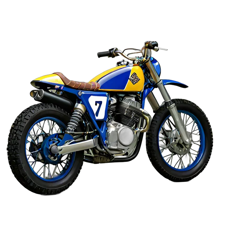 乗り物 バイク スペインのフラットトラッカー 透過 PNG 画像 フリー素材 #33242