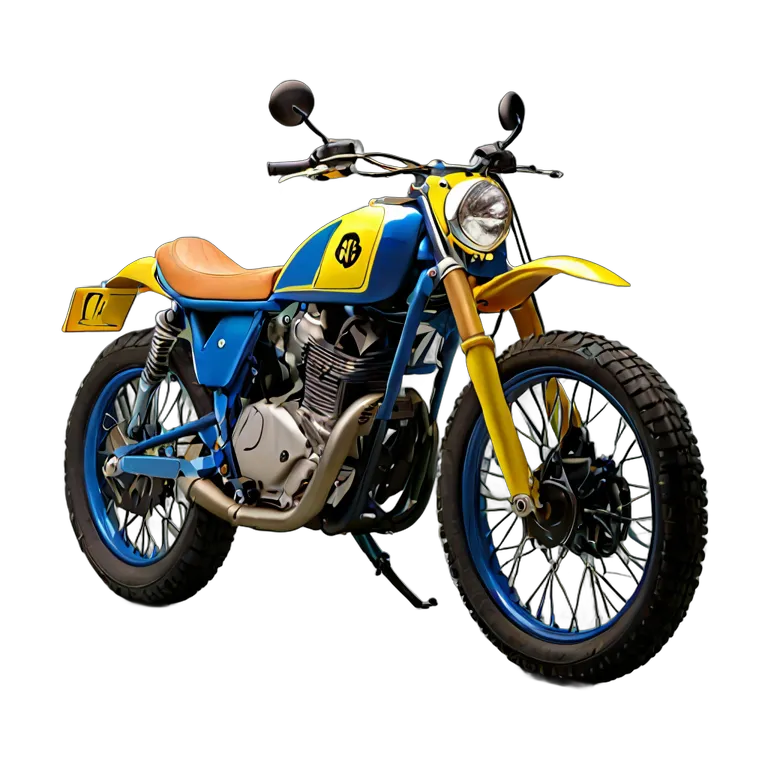 乗り物 バイク スペインのフラットトラッカー 透過 PNG 画像 フリー素材 #33243