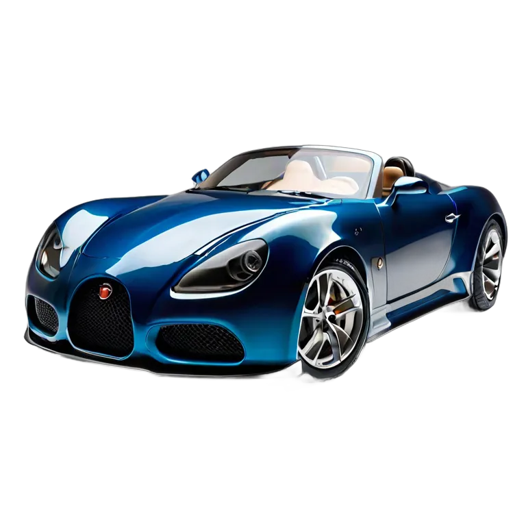 乗り物 車 ディープシーブルー エアロダイナミック スピードスター 透過 PNG 画像 フリー素材 #11398