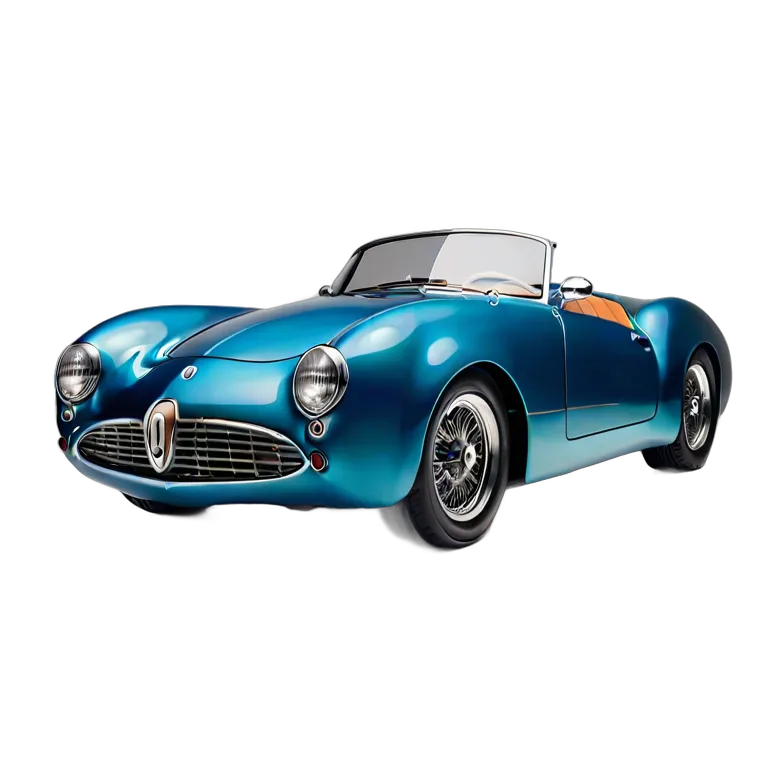 乗り物 車 ディープシーブルー エアロダイナミック スピードスター 透過 PNG 画像 フリー素材 #11400