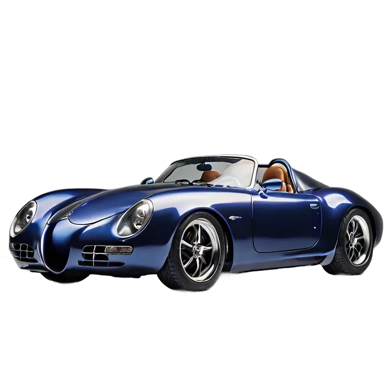 乗り物 車 ディープシーブルー エアロダイナミック スピードスター 透過 PNG 画像 フリー素材 #11401