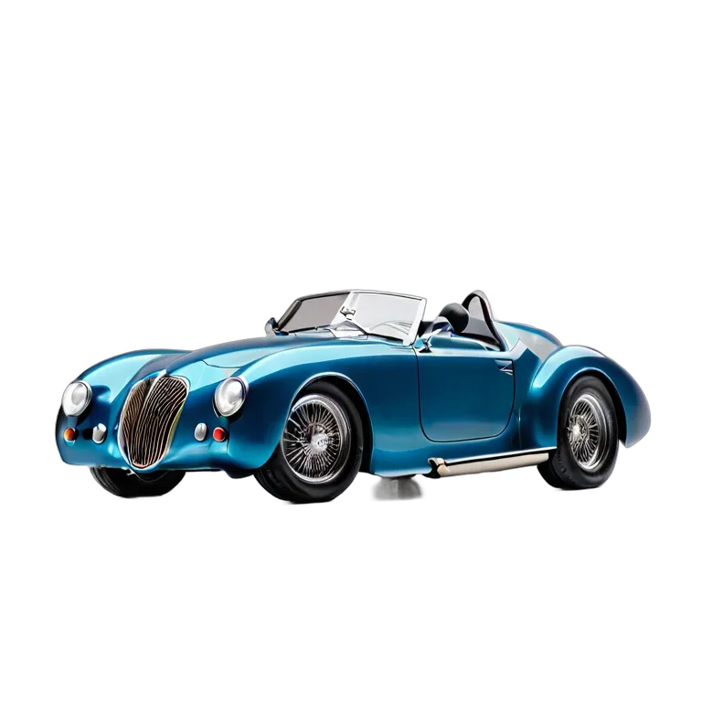 乗り物 車 ディープシーブルー エアロダイナミック スピードスター 透過 PNG 画像 フリー素材 #11404