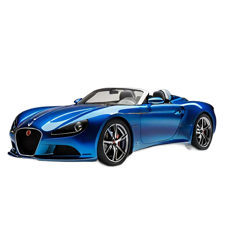 乗り物 車 ディープシーブルー エアロダイナミック スピードスター 透過 PNG 画像 フリー素材 #11405