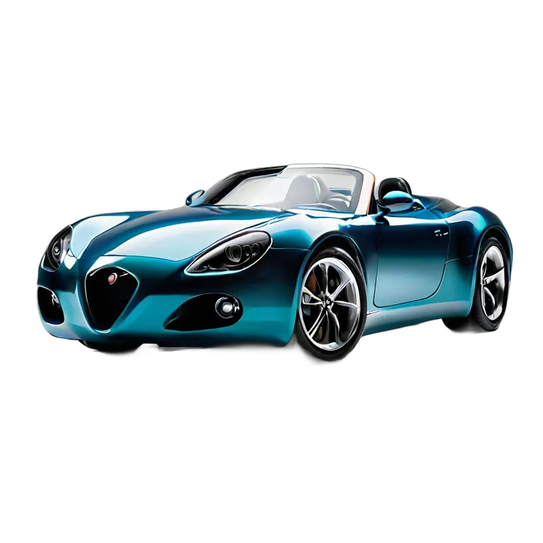 乗り物 車 ディープシーブルー エアロダイナミック スピードスター 透過 PNG 画像 フリー素材 #11406