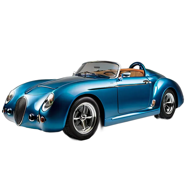 乗り物 車 ディープシーブルー エアロダイナミック スピードスター 透過 PNG 画像 フリー素材 #11409