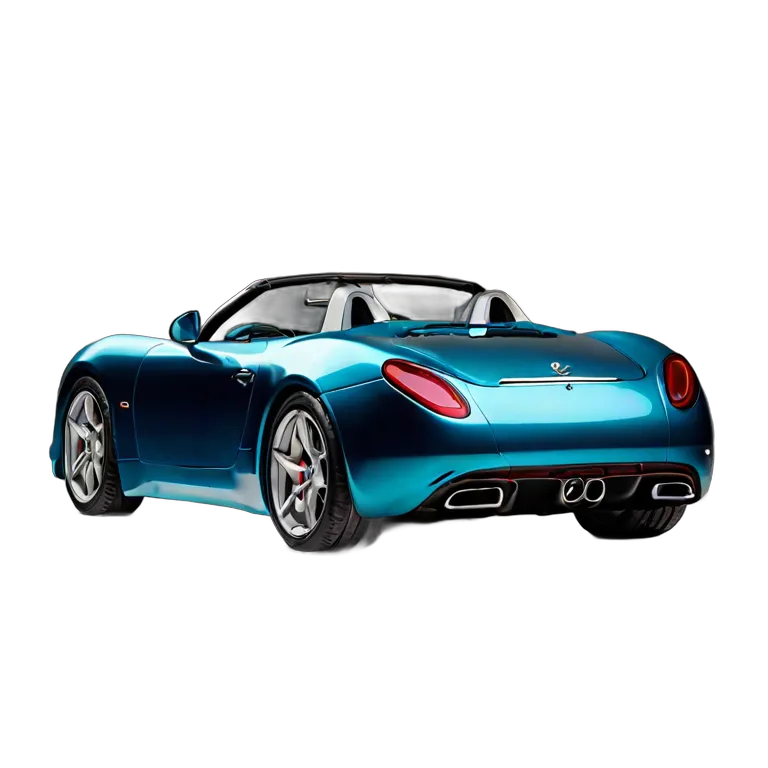 乗り物 車 ディープシーブルー エアロダイナミック スピードスター 透過 PNG 画像 フリー素材 #11414