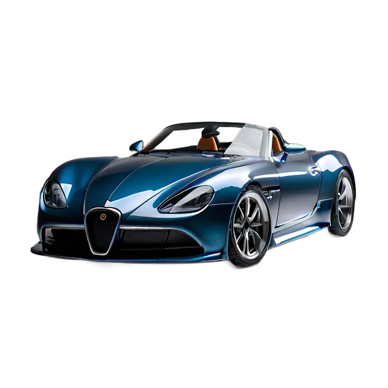 乗り物 車 ディープシーブルー エアロダイナミック スピードスター 透過 PNG 画像 フリー素材 #11415