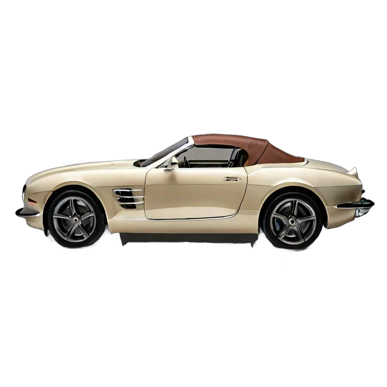 乗り物 車 クリームとブラウンの豪華なピクニックをテーマにしたコンバーチブル 透過 PNG 画像 フリー素材 #11382