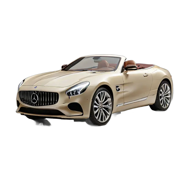 乗り物 車 クリームとブラウンの豪華なピクニックをテーマにしたコンバーチブル 透過 PNG 画像 フリー素材 #11386