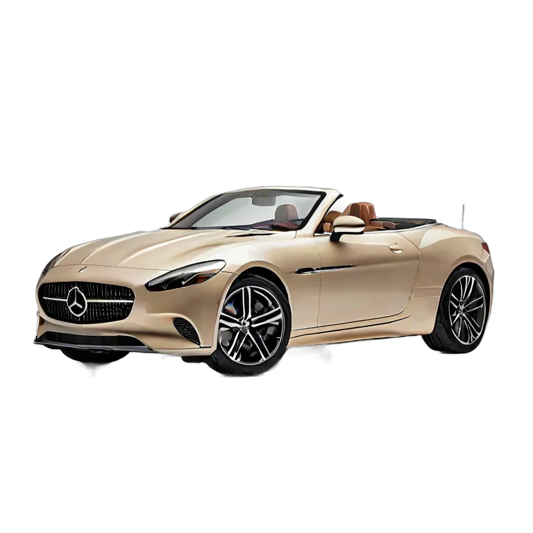 乗り物 車 クリームとブラウンの豪華なピクニックをテーマにしたコンバーチブル 透過 PNG 画像 フリー素材 #11389