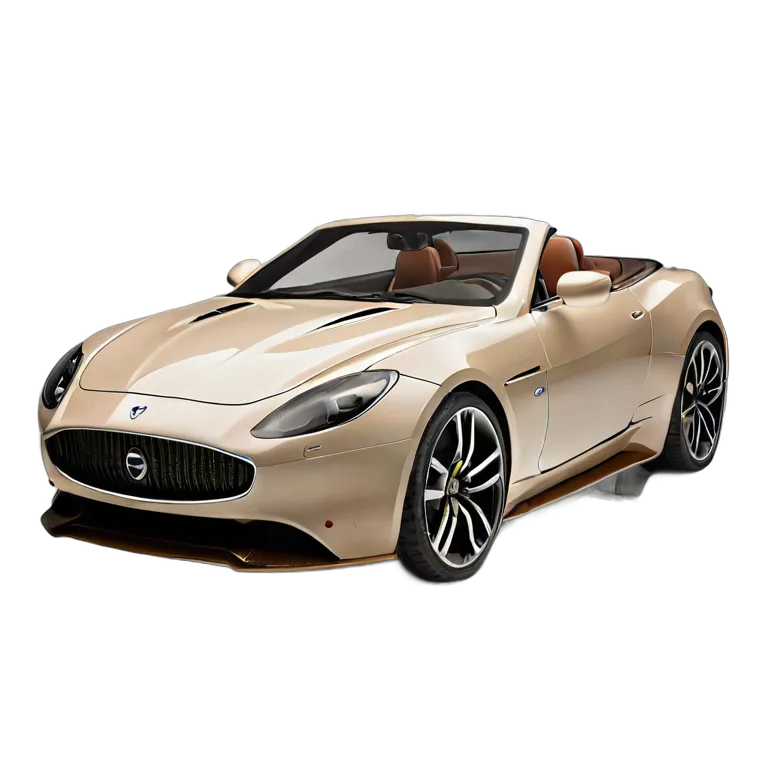 乗り物 車 クリームとブラウンの豪華なピクニックをテーマにしたコンバーチブル 透過 PNG 画像 フリー素材 #11391