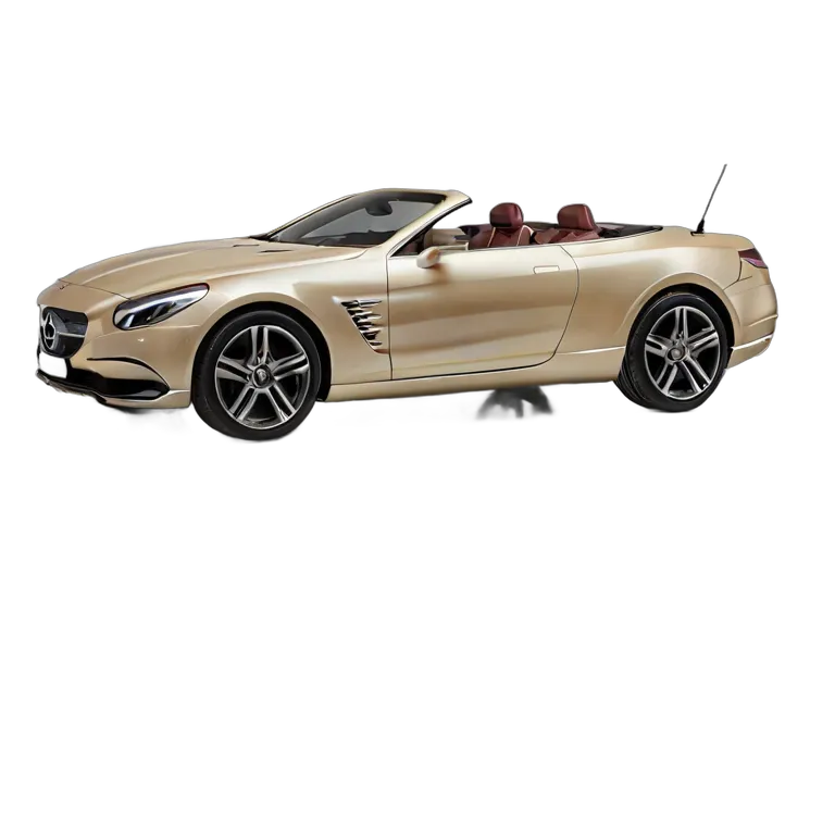 乗り物 車 クリームとブラウンの豪華なピクニックをテーマにしたコンバーチブル 透過 PNG 画像 フリー素材 #11394